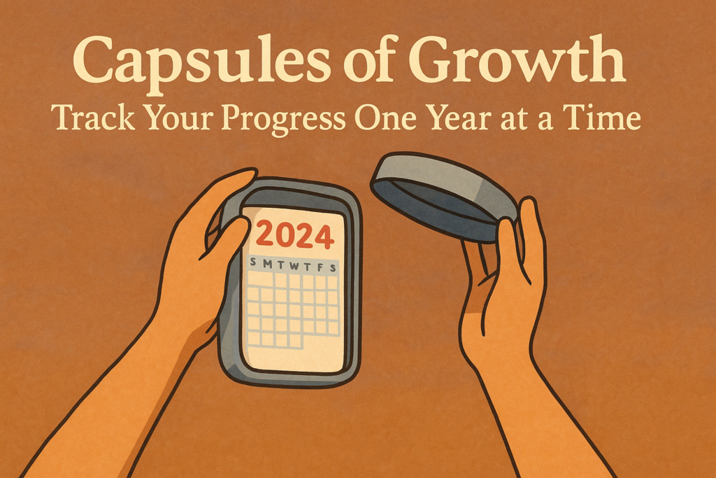 Capsules of Growth: Track Your Progress One Year at a Time