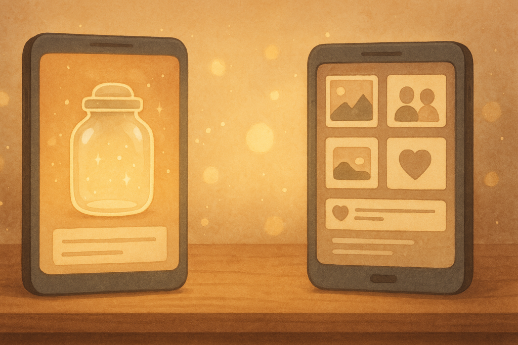 Digital Time Capsules vs Social Media