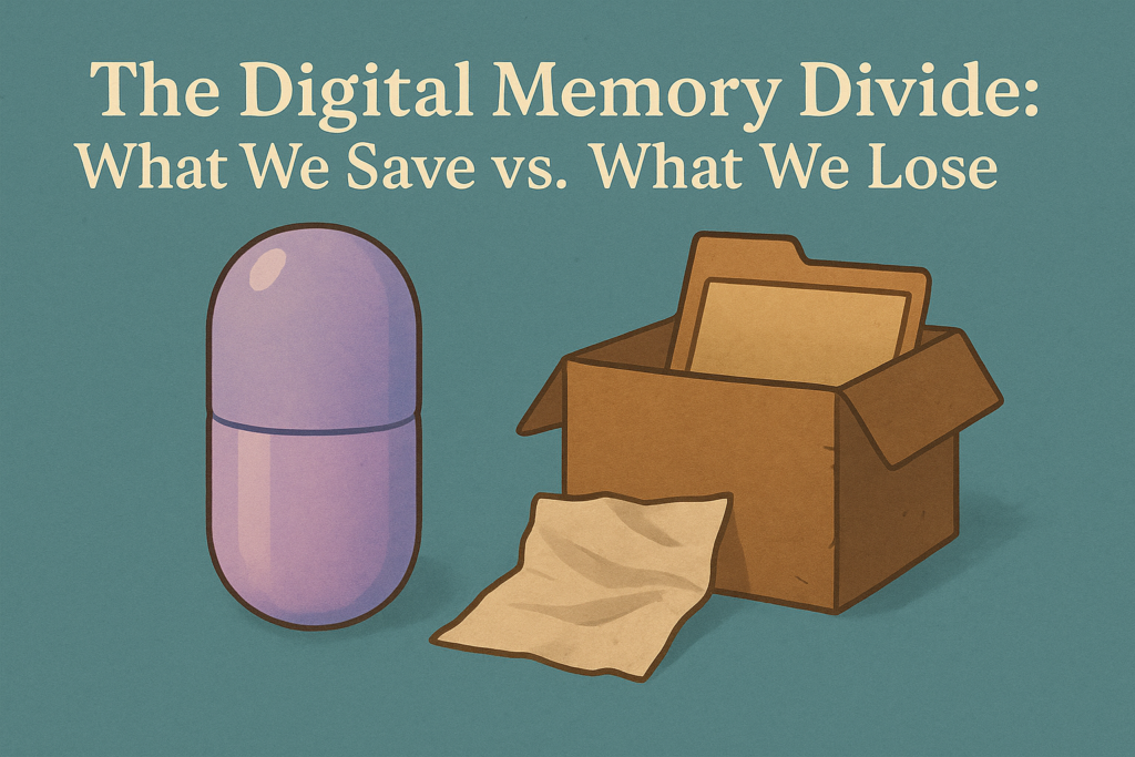 The Digital Memory Divide: What We Save vs. What We Lose