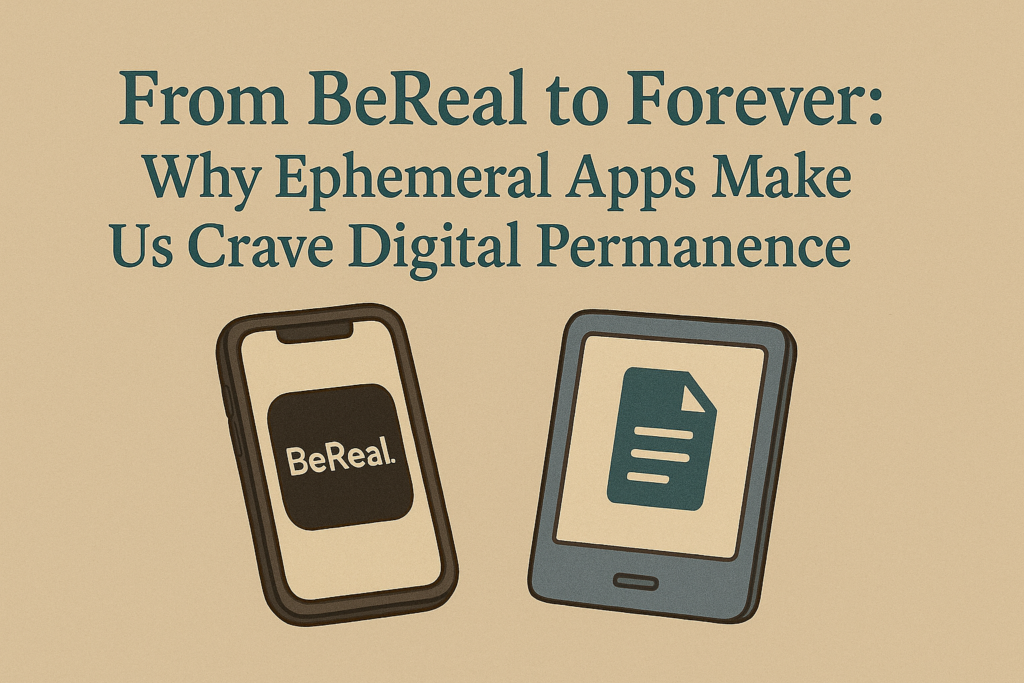 BeReal and Beyond: Why We Crave Digital Permanence