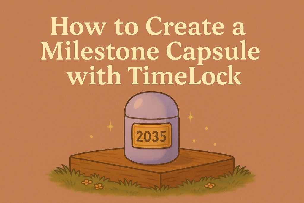 How to Create a Milestone Capsule with TimeLock